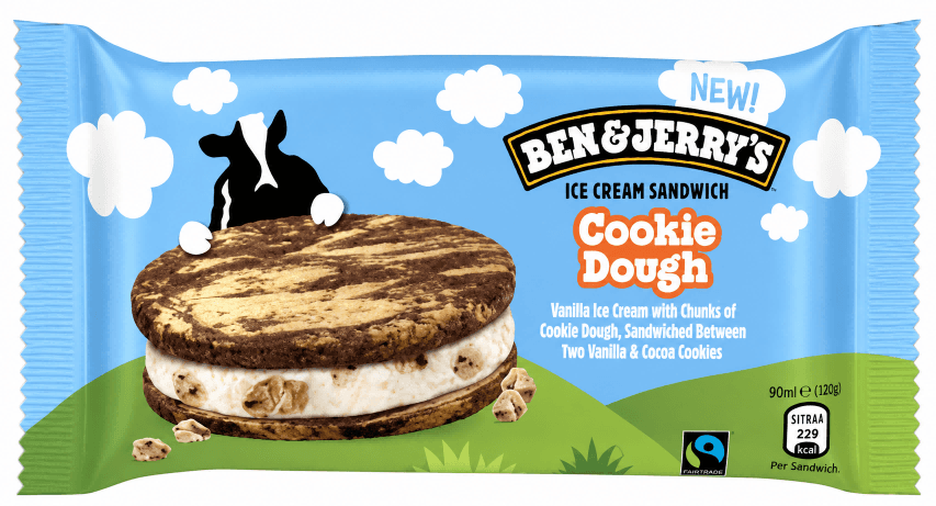 Ben & jerry's cookie dough sandwich